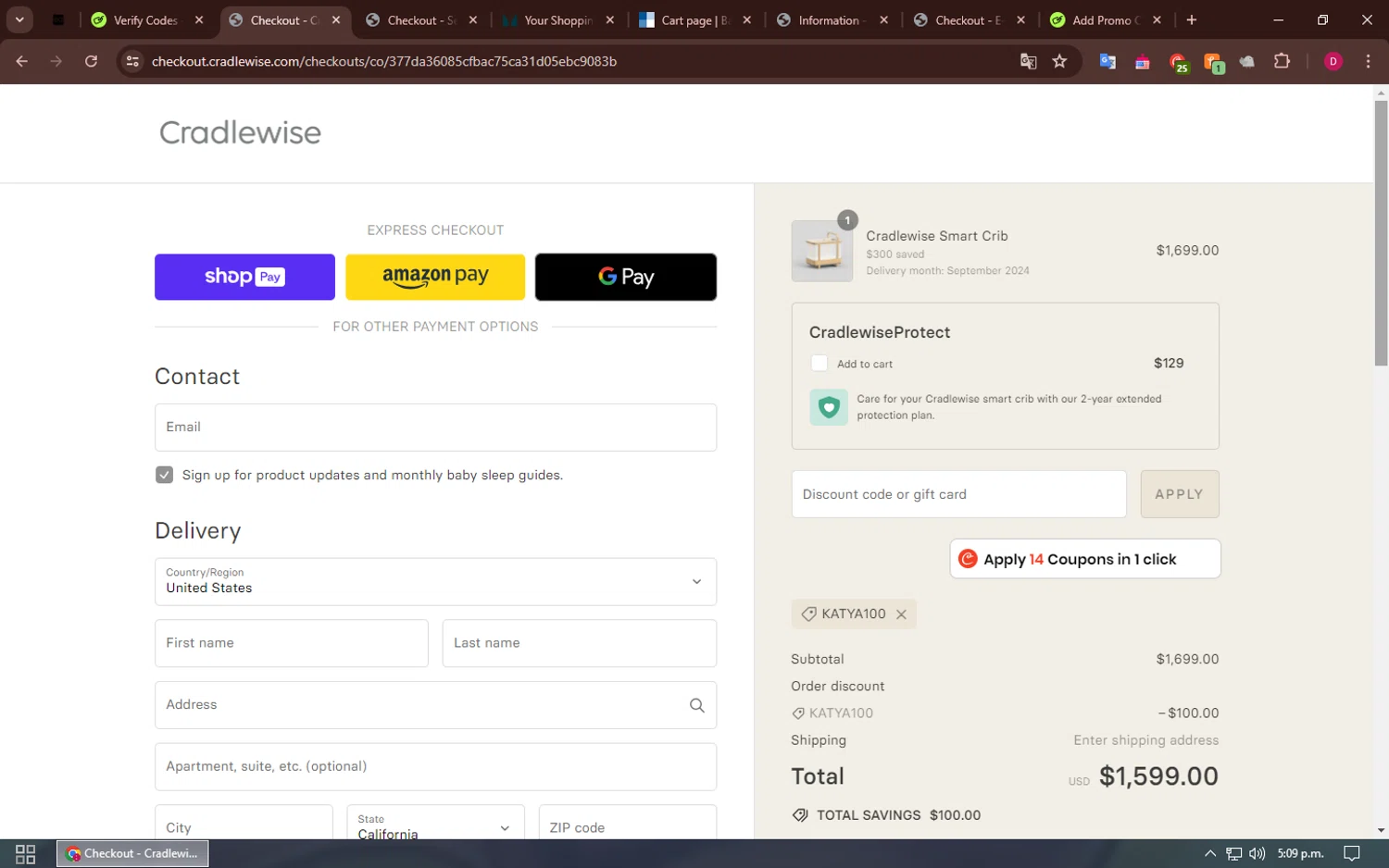 how to use Cradlewise coupons