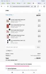 Molly coupon verification screenshot