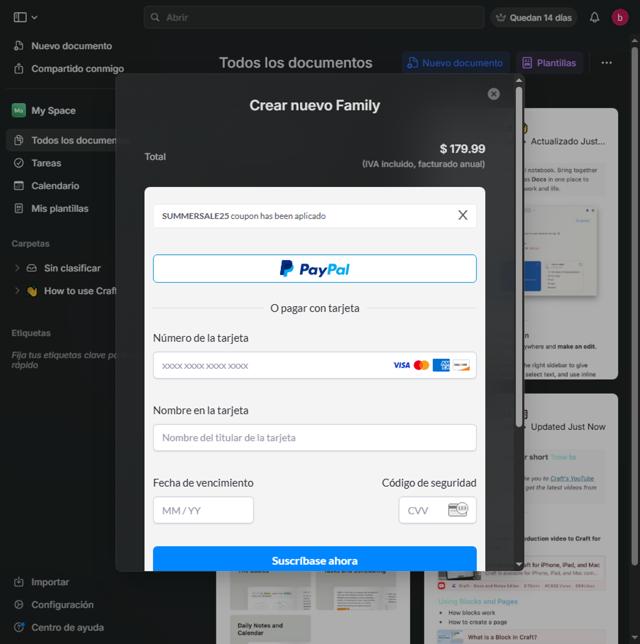 Craft checkout page showing Craft promo code box | Screenshot taken by SimplyCodes community member on Sep 3, 2025
