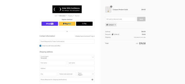 CRAFTD London checkout page showing CRAFTD London discount code box | Screenshot taken by SimplyCodes community member on Feb 14, 2023