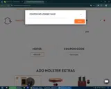 HUNT20 coupon verification screenshot