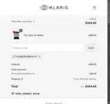 HUMBLEGARNISH10 coupon verification screenshot