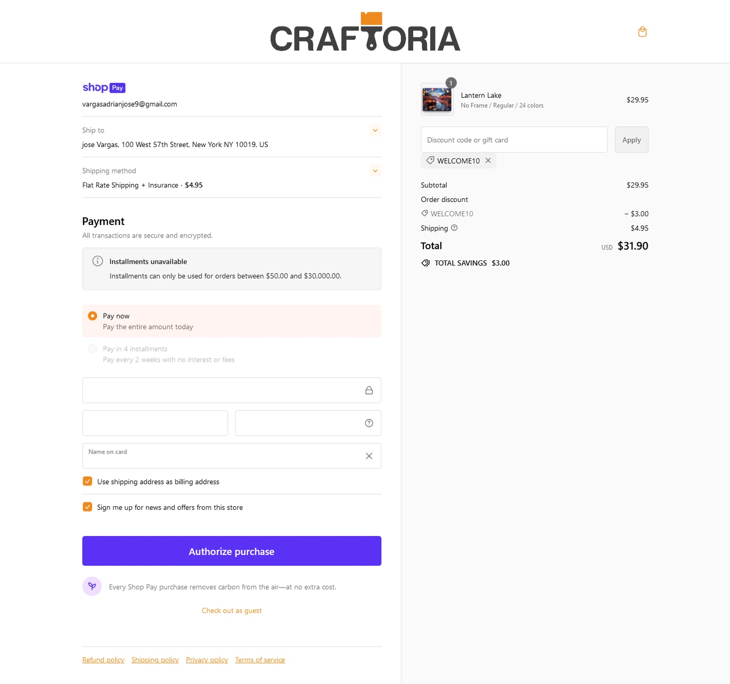 how to use Craftoria coupons