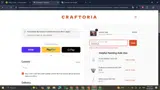 Craftoria coupon verification screenshot