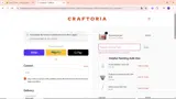 Craftoria coupon verification screenshot