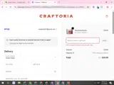 Craftoria coupon verification screenshot