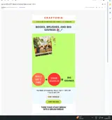 Craftoria coupon verification screenshot