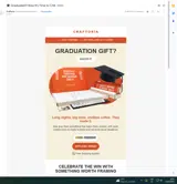 Craftoria coupon verification screenshot