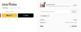 Craftoria coupon verification screenshot