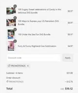 PROMOTION25 coupon verification screenshot