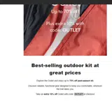 OUTLET coupon verification screenshot