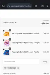 FIRSTORDER coupon verification screenshot