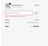 MAKEOVER25 coupon verification screenshot