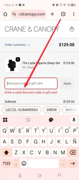 GIFTS40 coupon verification screenshot