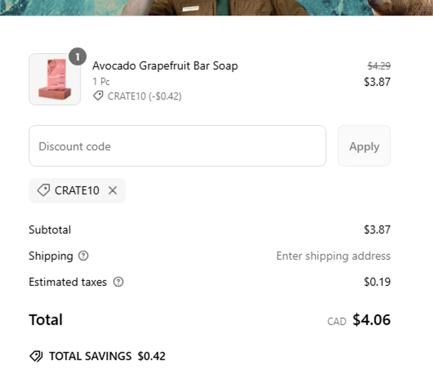 Crate61 promo code screenshot showing code crate10 applied at Crate61 checkout page. Uploaded by SimplyCodes community member Toundji on Mar 11, 2025