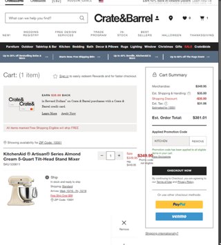 Crate &amp; Barrel Promo Codes (2 Verified) - 20% Off Jul 2025