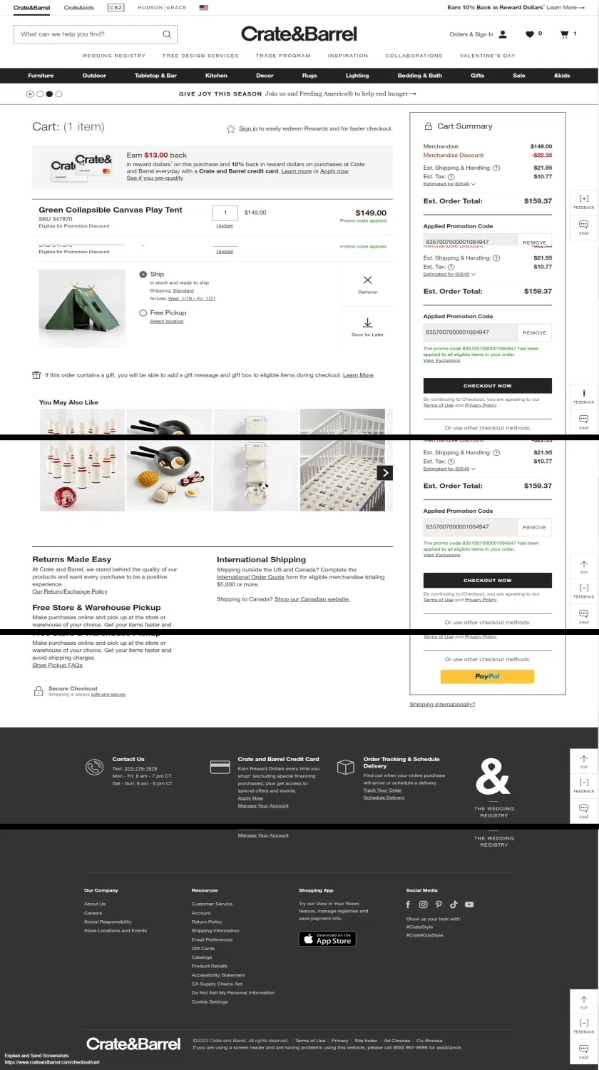 Crate & Barrel Promo Codes 10 Off September 2024
