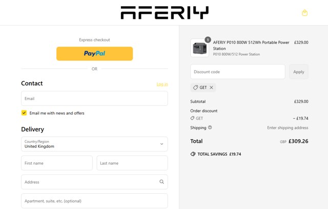 Crazy Shirts checkout page showing Crazy Shirts promo code box | Screenshot taken by SimplyCodes community member on Jun 27, 2025