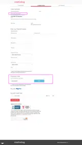 Creativebug coupon verification screenshot