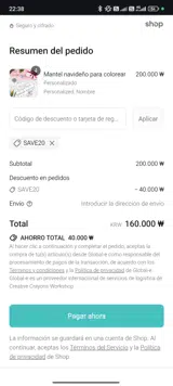 Creative Crayons Workshop coupon verification screenshot