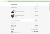 Creative Feed coupon verification screenshot