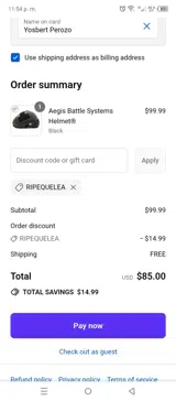 Creative Feed coupon verification screenshot