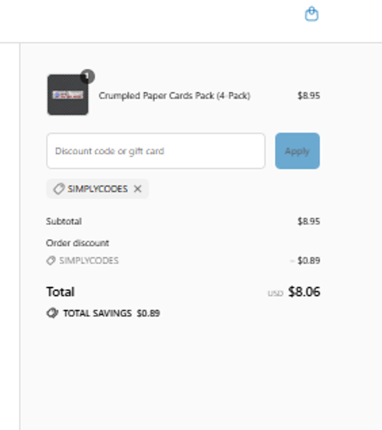 CreatorSet discount code screenshot showing code SIMPLYCODES applied at CreatorSet checkout page. Uploaded by SimplyCodes community member kakashi209 on Sep 6, 2025