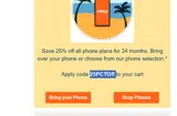 Credo Mobile coupon verification screenshot