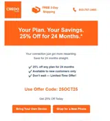 Credo Mobile coupon verification screenshot