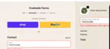 Creekside Farm coupon verification screenshot
