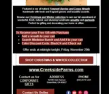 Creekside Farm coupon verification screenshot