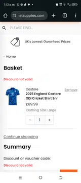 FANZ10 coupon verification screenshot