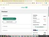 Cricut coupon verification screenshot