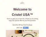 Cristel USA coupon verification screenshot