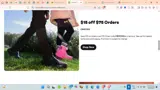 Crocs coupon verification screenshot