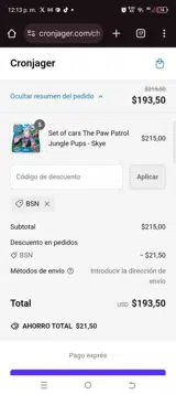 Bsn coupon verification screenshot