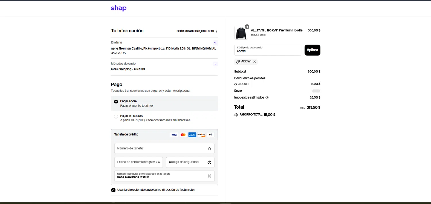 Crop Shop Boutique US promo code screenshot showing code addw1 applied at Crop Shop Boutique US checkout page. Uploaded by SimplyCodes community member laoriginal on Aug 9, 2025