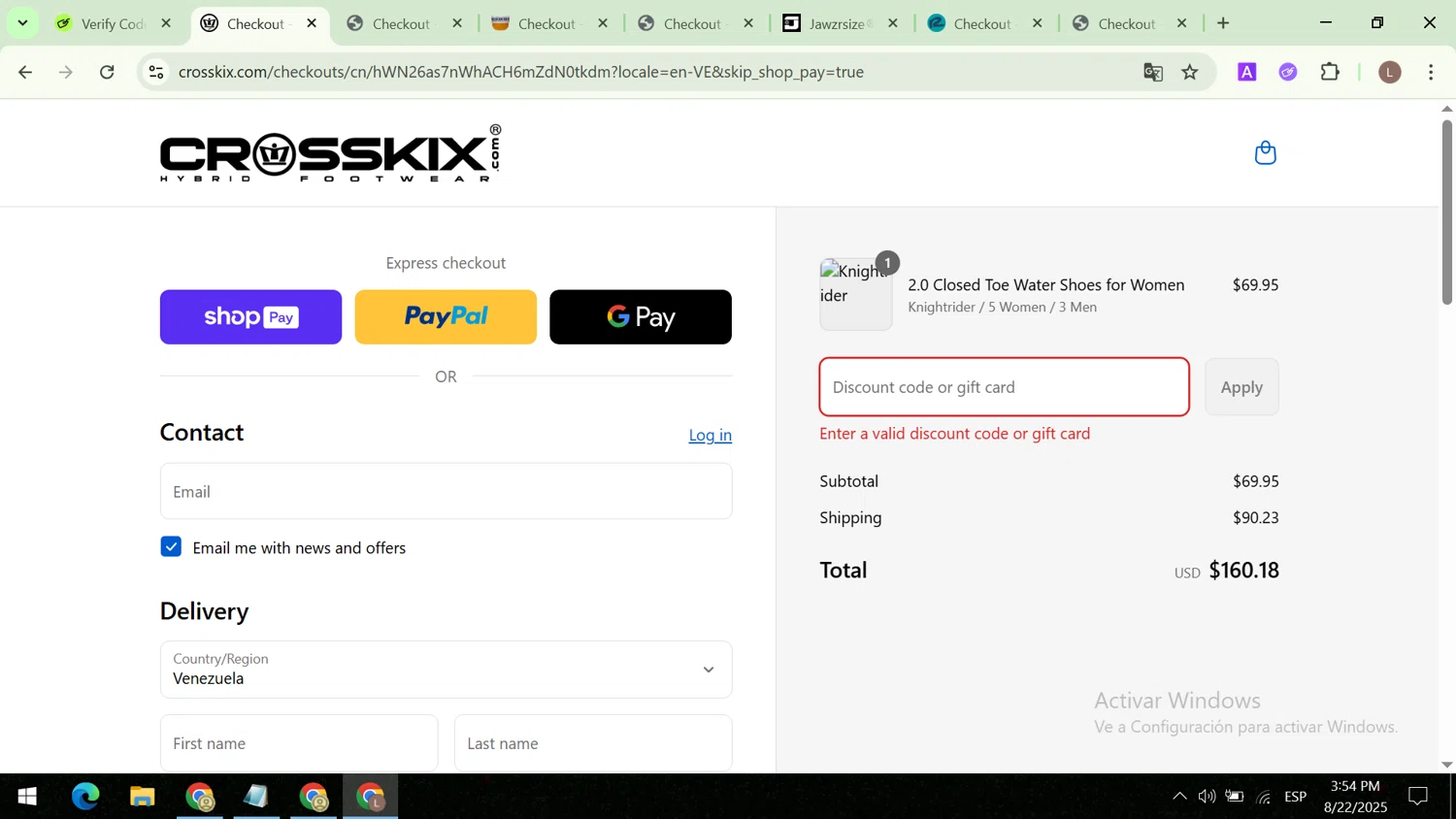 Crosskix discount code screenshot showing code PRELUV20 applied at Crosskix checkout page. Uploaded by SimplyCodes community member CodeCaptain8882 on Aug 22, 2025