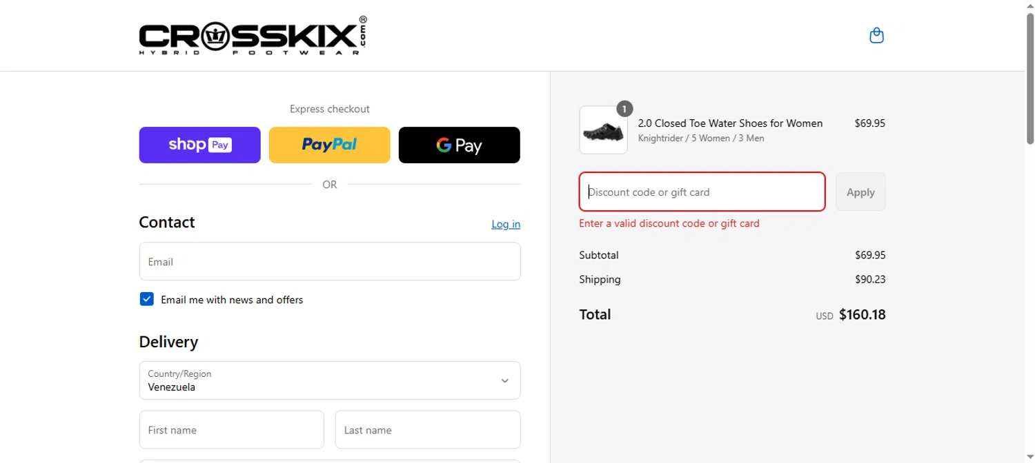 Crosskix discount code screenshot showing code PRELUV20 applied at Crosskix checkout page. Uploaded by SimplyCodes community member popeyemalkovich on Aug 22, 2025