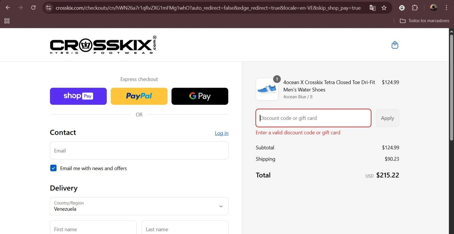 Crosskix discount code screenshot showing code CROSSBLASTZ applied at Crosskix checkout page. Uploaded by SimplyCodes community member Milaya on Aug 22, 2025