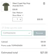Crowded Streaming coupon verification screenshot
