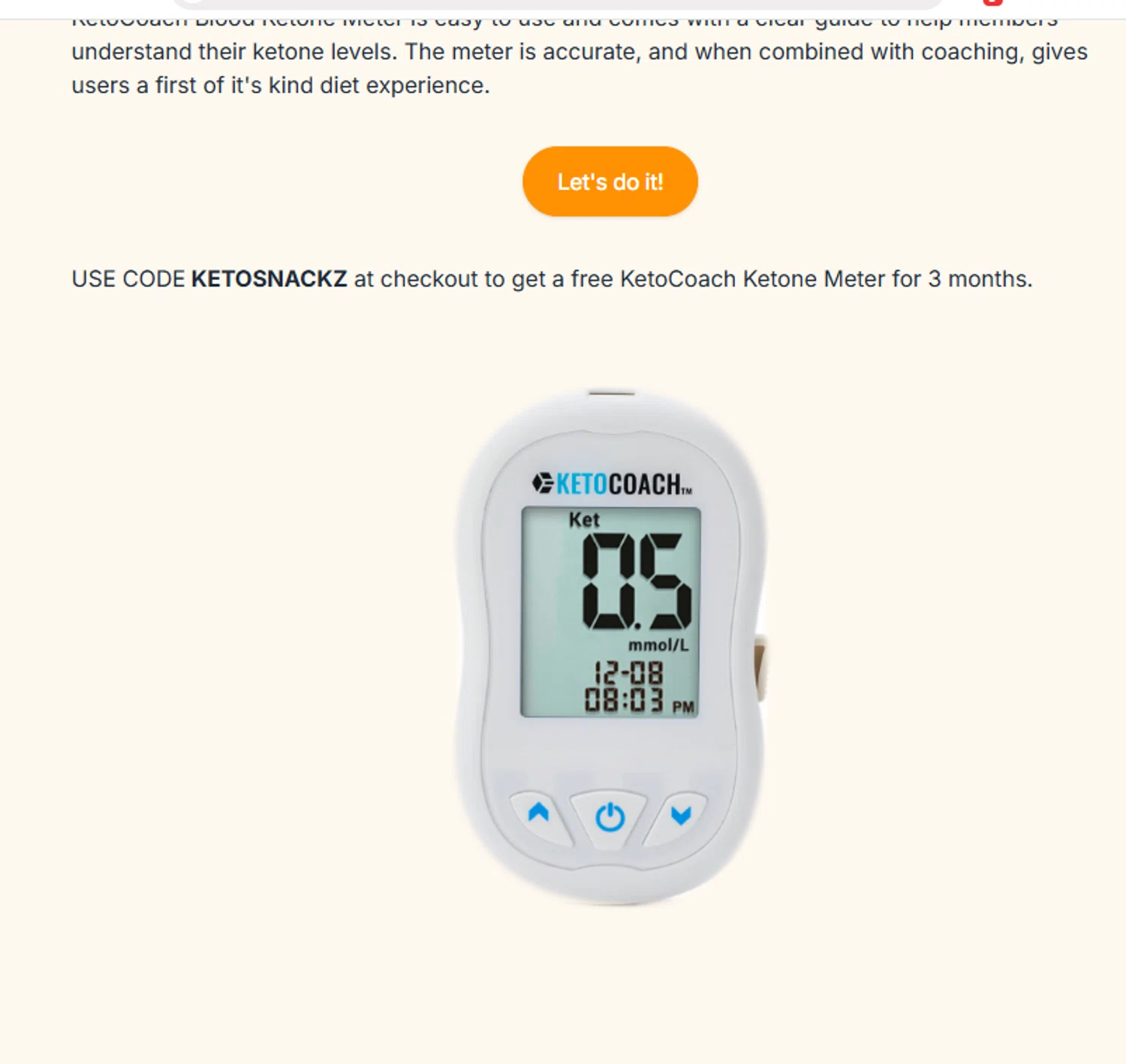 CrowdHealth promo code screenshot showing code KETOSNACKZ applied at CrowdHealth checkout page. Uploaded by SimplyCodes community member xier22 on Oct 22, 2025