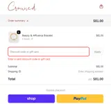 Crowned coupon verification screenshot