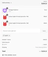 10OFF coupon verification screenshot