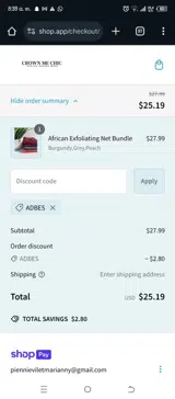 Crown Me Chic coupon verification screenshot