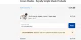 CSCUSTOM15PEC coupon verification screenshot