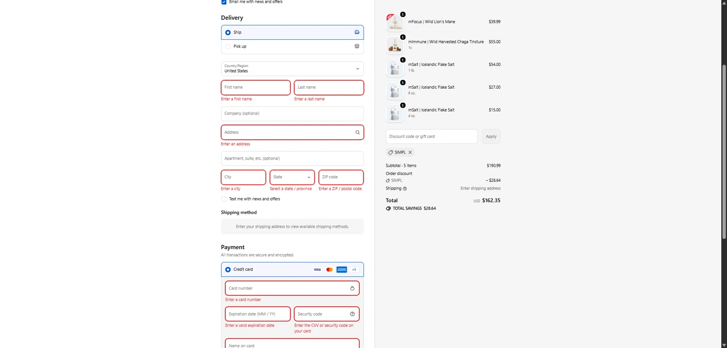 Crucial FOUR discount code screenshot showing code Simpl applied at Crucial FOUR checkout page. Uploaded by SimplyCodes community member CodeAce1208 on Jan 30, 2026