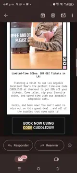 Cuddle20 coupon verification screenshot