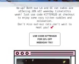 KITTENS20 coupon verification screenshot