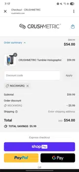 NGCXWGRQ coupon verification screenshot